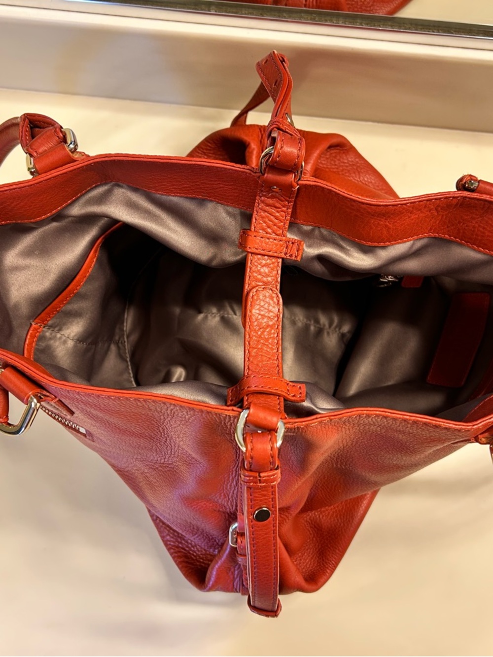Cole Haan Burnt Orange Leather Tote 🍁🍊 - Picture 10 of 16